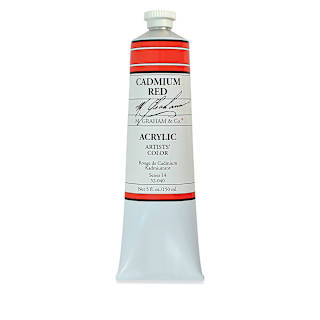 M. Graham Artists' Acrylics - Cadmium Red, 5 oz Tube