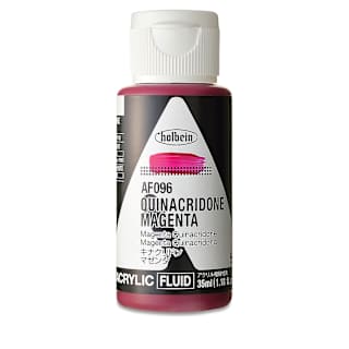 Holbein Fluid Acrylics - Quinacridone Magenta, 35 ml Bottle