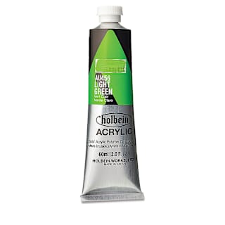 Holbein Heavy Body Artist Acrylics - Light Green, 60 ml tube