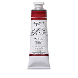 M. Graham Artists' Acrylics - Anthraquinone Red, 2 oz tube