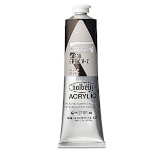 Holbein Heavy Body Artist Acrylics - Gray V-7, 60 ml tube