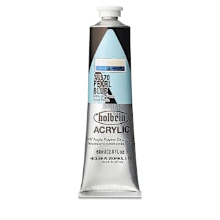 Holbein Heavy Body Artist Acrylics - Pearl Blue, 60 ml tube