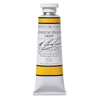 M. Graham Artists' Oil Color - Cadmium Yellow Deep, 37 ml tube