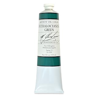 M. Graham Artists' Oil Color - Phthalocyanine Green, 148 ml tube