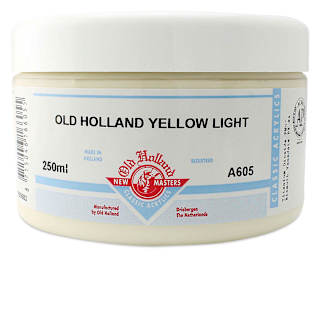 Old Holland New Masters Classic Acrylics - Old Holland Yellow Light, 250 ml jar