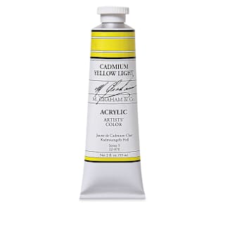 M. Graham Artists' Acrylics - Cadmium Yellow Light, 2 oz tube