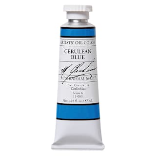 M. Graham Artists' Oil Color - Cerulean Blue, 37 ml tube