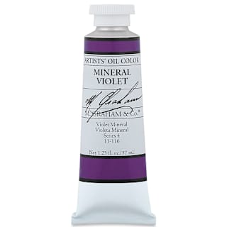 M. Graham Artists' Oil Color - Mineral Violet, 37 ml tube