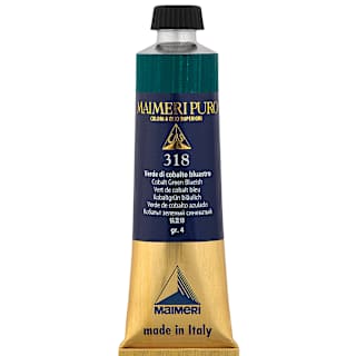 Maimeri Puro Oil Color - Cobalt Green Bluish, 40 ml Tube