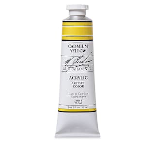 M. Graham Artists' Acrylics - Cadmium Yellow, 2 oz tube