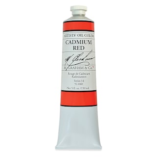 M. Graham Artists' Oil Color - Cadmium Red, 5 oz tube