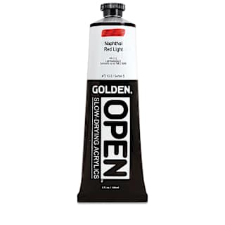 Golden Open Acrylics - Naphthol Red Light, 5 oz Tube
