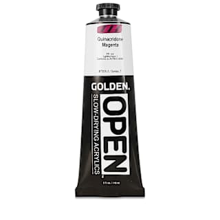 Golden Open Acrylics - Quinacridone Magenta, 5 oz Tube