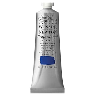 Winsor & Newton Professional Acrylics - Ultramarine Blue, 60 ml tube