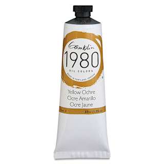 Gamblin 1980 Oils - Yellow Ochre, 37 ml tube
