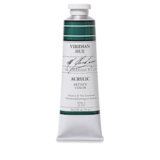 M. Graham Artists' Acrylics - Viridian, 2 oz tube