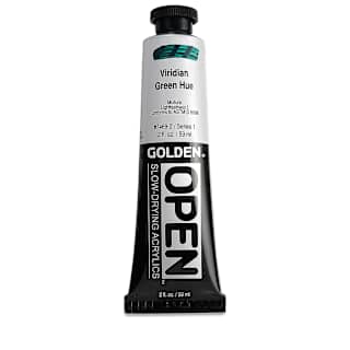 Golden Open Acrylics - Viridian Green Hue, 2 oz Tube