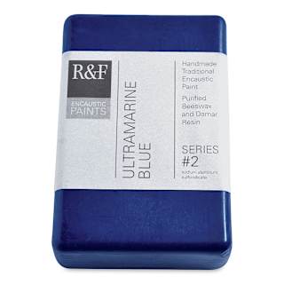 R&F Encaustic Paint Block - Ultramarine Blue, 333 ml block