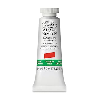 Winsor & Newton Designers Gouache - Cadmium-Free Red, 14 ml tube