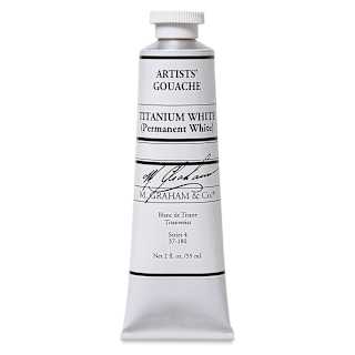 M. Graham Artists' Gouache - Titanium White, 59 ml tube