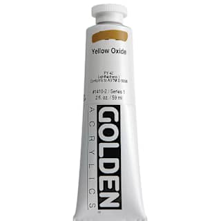 Golden Heavy Body Artist Acrylics - Yellow Oxide, 2 oz Tube