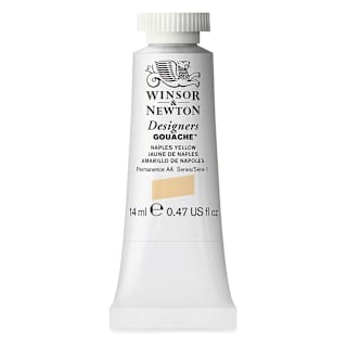 Winsor & Newton Designers Gouache - Naples Yellow, 14 ml tube