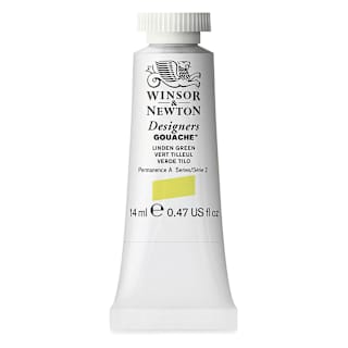 Winsor & Newton Designers Gouache - Linden Green, 14 ml tube