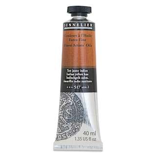 Sennelier Artists' Extra Fine Oil Paint - Indian Yellow Hue, 40 ml tube