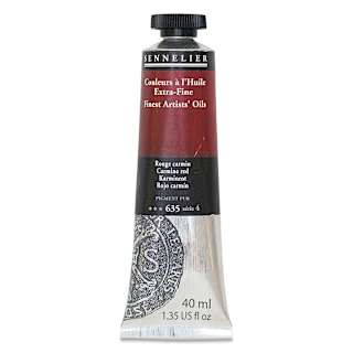 Sennelier Artists' Extra Fine Oil Paint - Carmine, 40 ml tube