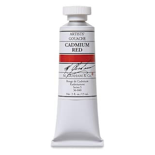 M. Graham Artists' Gouache - Cadmium Red, 15 ml tube