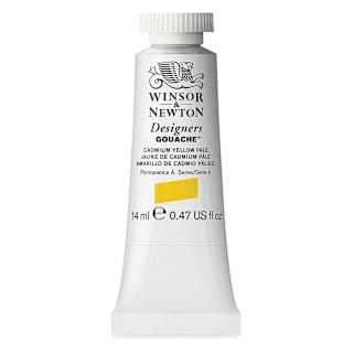 Winsor & Newton Designers Gouache - Cadmium Yellow Pale, 14 ml tube