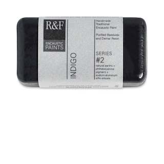 R&F Encaustic Paint Block - Indigo, 40 ml block