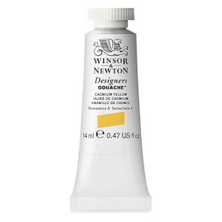 Winsor & Newton Designers Gouache - Cadmium Yellow, 14 ml tube
