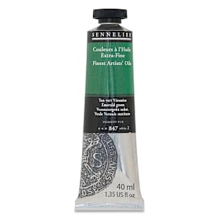 Sennelier Artists' Extra Fine Oil Paint - Emerald Green, 40 ml tube