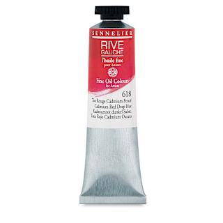 Sennelier Rive Gauche Artists Oil Color - Cadmium Red Deep Hue, 40 ml