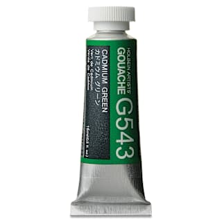 Holbein Artists' Gouache - Cadmium Green, 15 ml tube