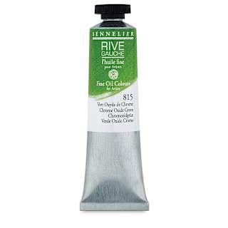 Sennelier Rive Gauche Artists Oil Color - Chrome Oxide Green, 40 ml
