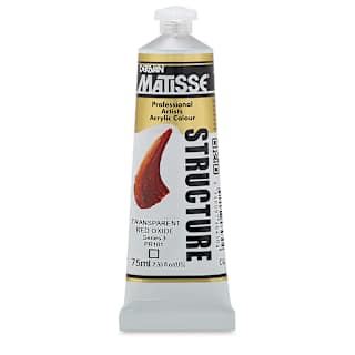 Matisse Structure Paint - Transparent Red Oxide, 75 ml