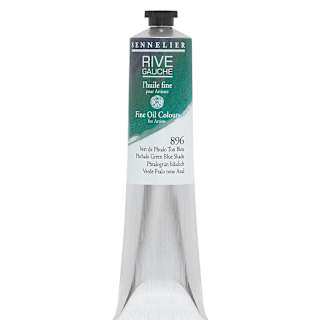 Sennelier Rive Gauche Artists Oil Color - Phthalo Green Blue Shade, 200 ml