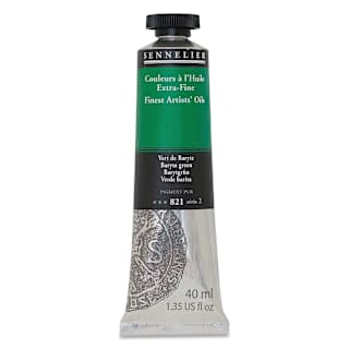 Sennelier Artists' Extra Fine Oil Paint - Baryte Green, 40 ml tube