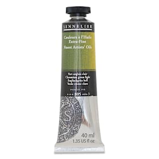 Sennelier Artists' Extra Fine Oil Paint - Chromium Green Light, 40 ml tube
