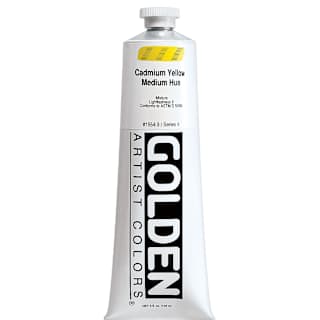 Golden Heavy Body Artist Acrylics - Cadmium Yellow Medium Hue(65), 5 oz Tube