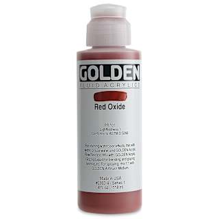 Golden Fluid Acrylics - Red Oxide, 4 oz bottle