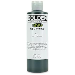 Golden Fluid Acrylics - Sap Green Historical Hue, 8 oz bottle