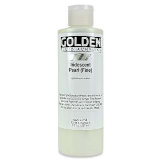Golden Fluid Acrylics - Iridescent Pearl (Fine), 8 oz bottle