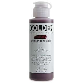 Golden Fluid Acrylics - Quinacridone Violet, 4 oz bottle