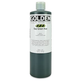 Golden Fluid Acrylics - Sap Green Historical Hue, 16 oz bottle