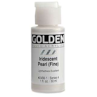 Golden Fluid Acrylics - Iridescent Pearl (Fine), 1 oz bottle