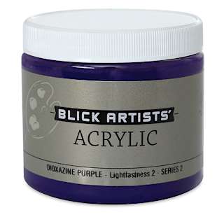 Blick Artists' Acrylic - Dioxazine Purple, 16 oz jar