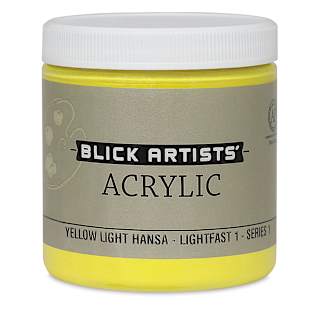 Blick Artists' Acrylic - Yellow Light Hansa, 8 oz jar